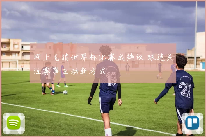 网上竞猜世界杯比赛成热议 球迷关注赛事互动新方式